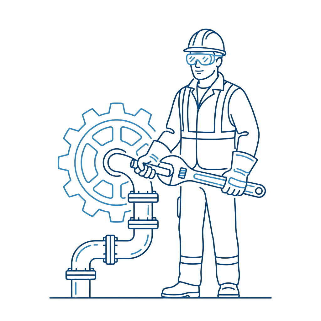 Ilustración de sector Industria y Metal