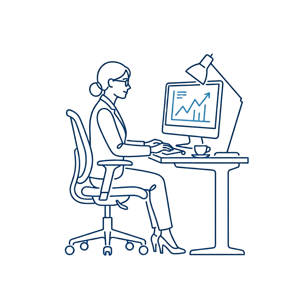 Ilustración de sector Oficinas y Comercio
