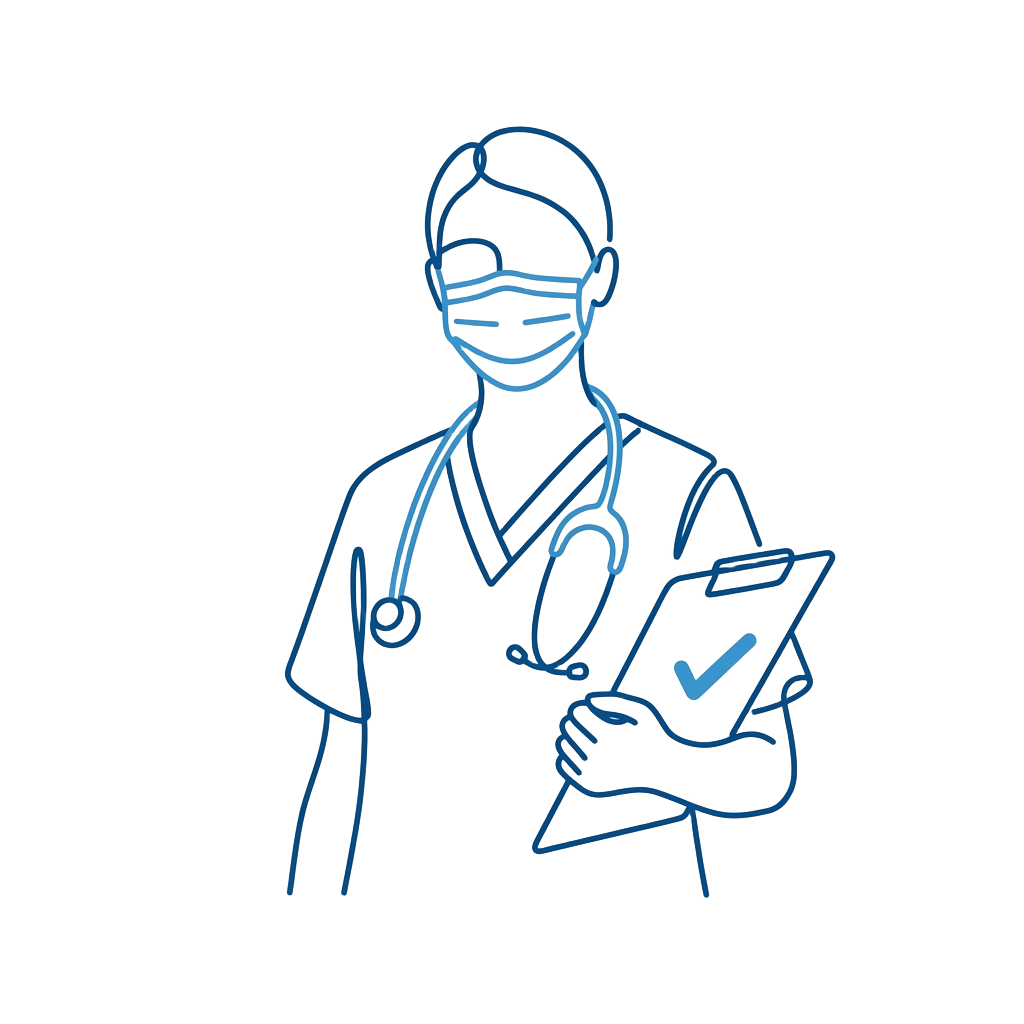 Ilustración de sector Sanitario y Sociosanitario